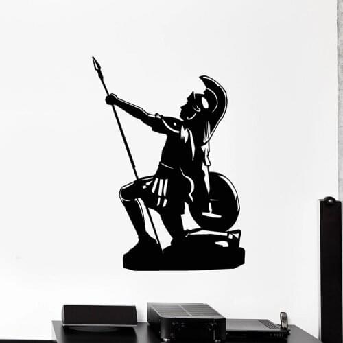 Ancient Warrior Wall Decal World Legionary Military Theme Home Decor for Kids Boy Bedroom Study Vinyl Window Stickers Mural E459