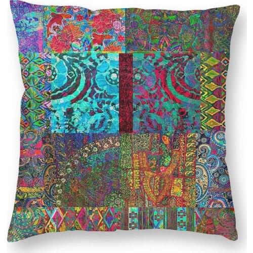 Bohemian Wonderland Pillowcover Home Decor Hippie Boho Cushion Cover Throw Pillow for Sofa Polyester Double-sided Printing