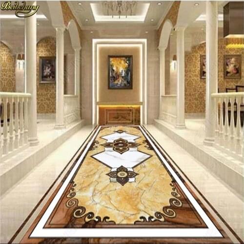 Beibehang Customized wallpaper painting new Chinese marble water knife parquet floor tile pattern stickers papel de parede