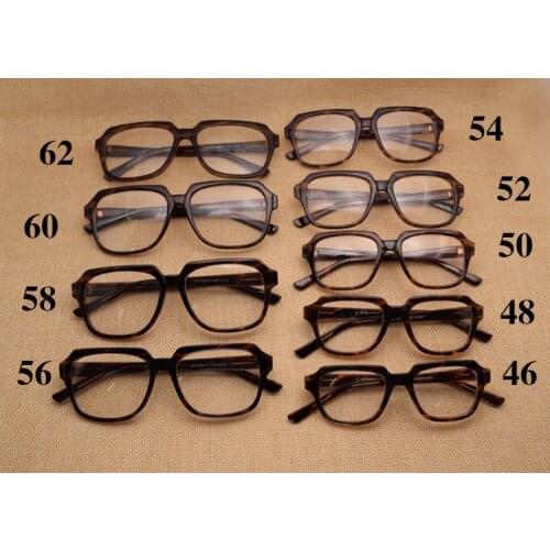 Sizes 46/48/50/52/54/58/60/62 Men Women Retro Decoration Glasses Frame Presbyopia Glasses Frame Clear Lenses Wear-resistant