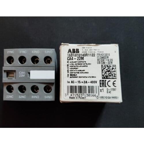 Original new ABB contactor auxiliary contact CA4-22M 10139375 CA4-22M 10139375 warmly for 1 year 1pcs