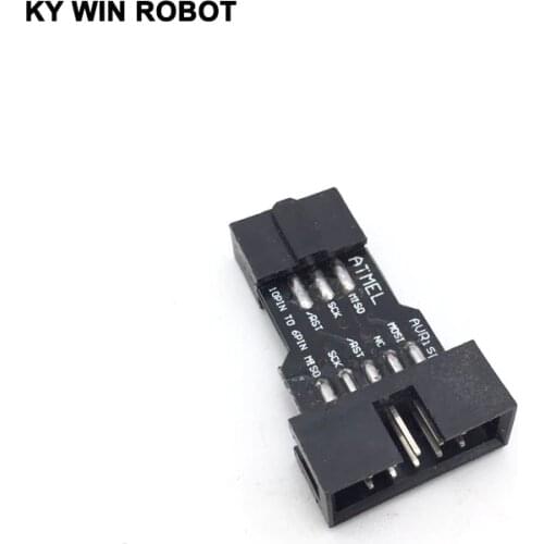 1PCS 10Pin To 6PiN Convert To Standard 10 Pin To 6 Pin Adapter Board For ATMEL STK500 AVRISP USBASP ISP Interface Converter AVR
