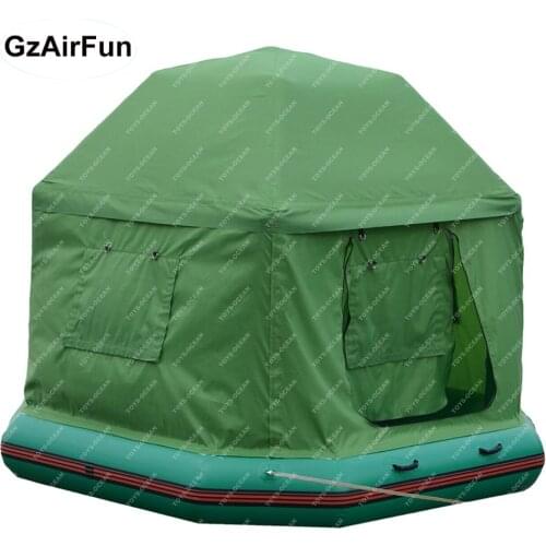New design multi-color inflatable floating camping raft tent fishing shallows tent