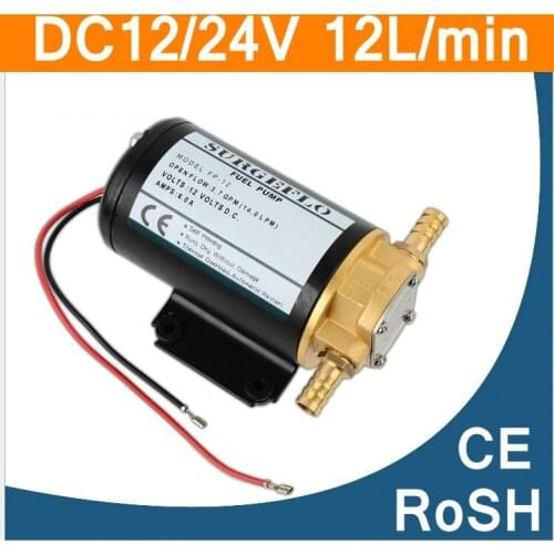 Gear Oil Pump for Diesel Fuel Scavenge Oil Transfer Marine Use DC12V 24V Motor High Pressure Portable Pump IP55 CE UL ROSH