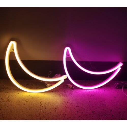 Led Moon Lights Neon Sign Decoration For BAR Wall USB Battery Power Indoor Home Fairy Garland Room Xmas Patry Wedding Decor