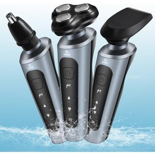 USB Rechargeable Electric Shaver Nose Hair Trimmer 9D Multifunctional Hair Remover Shaver Car Hair Clipper Washing