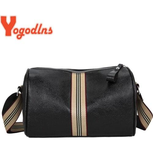 Yogodlns Fashion Pillow Shoulder Bag Female Large Capacity Messenger Bag Contrast Color Crossbody Bag Shopping Purse Handbag sac