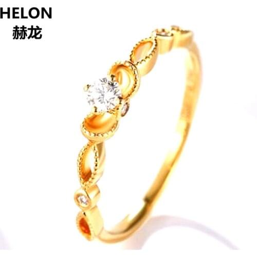 Solid 14k White Gold Women Engagement Wedding Ring VVS/F-G Moissanites Valentine Graduation Jewelry Gift