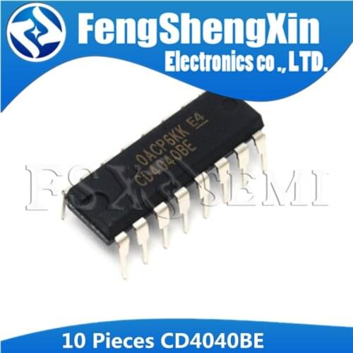 10pcs/lot CD4040BE DIP-16 CD4040 CD4040BD CMOS Ripple-Carry Binary Counter / Dividers