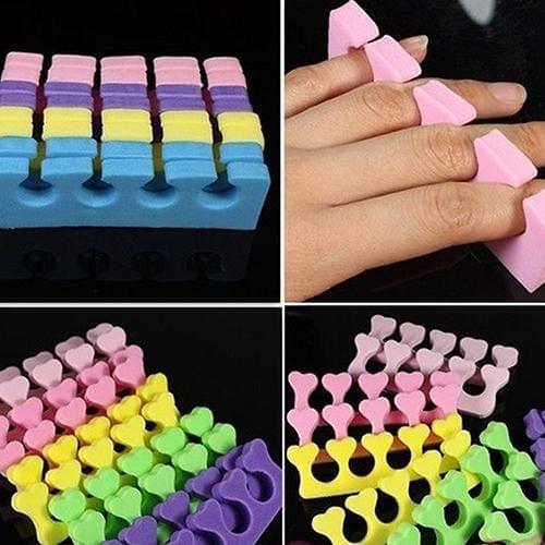 10 Pcs Soft Toe Separator Sponge Foam Finger Nail Art Salon Pedicure Manicure Tool Toe Separators