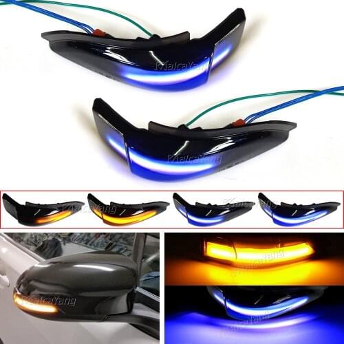 2PCS Dynamic LED Turn Signal Light For Toyota Corolla Camry Prius C Avalon RAV4 Side Wing Mirror Blinker Repeater Indicator 2016