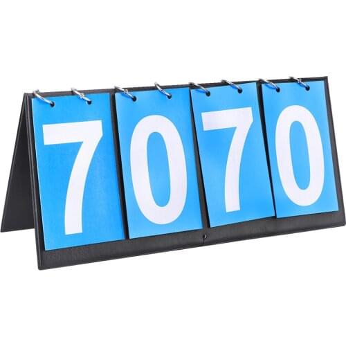 4 Digit Tabletop Scoreboard Sports Competition Score Keeper for Football Badminton Volleyball Basketball Match Scoreboard