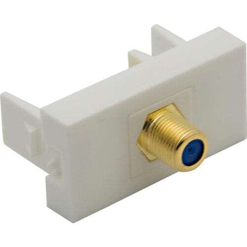 45MM French Style 1 Port Coaxial F RG6 Female To Female Connector
