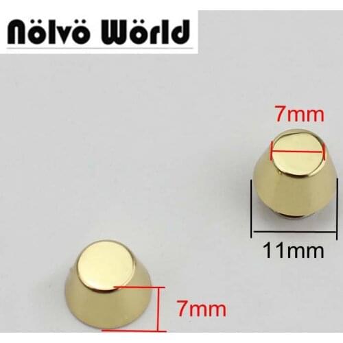 50pcs 11X7X7mm turriform rivet handbags bags base bracelets studs rivets crafted