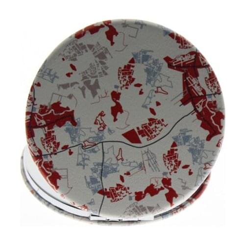 6cm Round Double Side Good Portable Folding Vanity Makeup Cosmetic Compact Pocket Hand Mirror For Women Girl Man Child Kid Gift