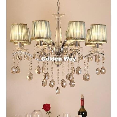 Free Shipping Modern Crystal Chandelier Lighting Luxury E14 LED Chandelier Pendant Lamp Factory Direct Selling 100% Guaranteed