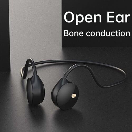 KINGSTAR True Bone Conduction Wireless Headphones Bluetooth Sports Earphone Stereo Hands-free Headsets with Mic for Sony Huawei