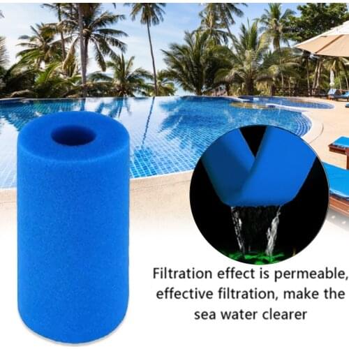 5pcs Swimming Pool 10cmx20cm Foam Filter Sponge Reusable for Intex Type A Washable Biofoam Cleaner Filter Foam Sponges Tools