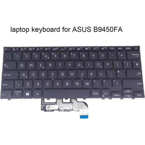 EU Backlit keyboard for ASUS ExpertBook B9 B9450FA UK BE Belgian CS Czech blue Replacement keyboards 0KNB0 1620UK00 1620CS00 New