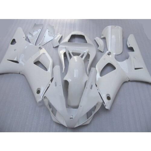 Custom Motorcycle Fairing kit for YAMAHA YZFR1 00 01 YZF R1 YZF1000 2000 2001 ABS Complete white Fairings set+Gifts YB35