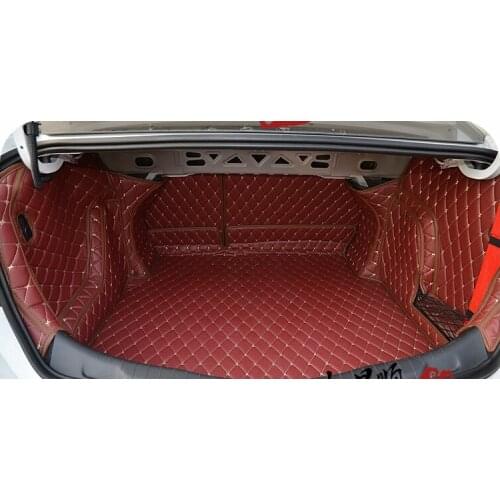 No Odor Customized Full Covered Pu Leather Waterproof Cargo Rugs Non Slip Carpets Car Trunk Mats for Lexus LX 570 5seats