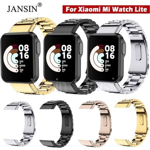 Metal Bracelet For Xiaomi Watch Lite Strap Stainless Steel Correa For Xiaomi Mi Watch Lite Strap Replacement Wrist Band Straps