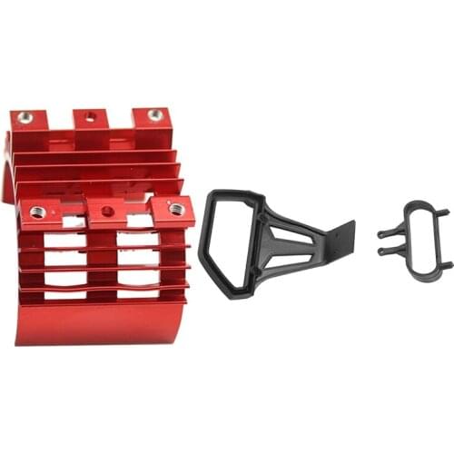 Upgrade Car Motor Metal Radiator Part with 12429-1097 Front Bumper Collision Preventer Buffer Kit