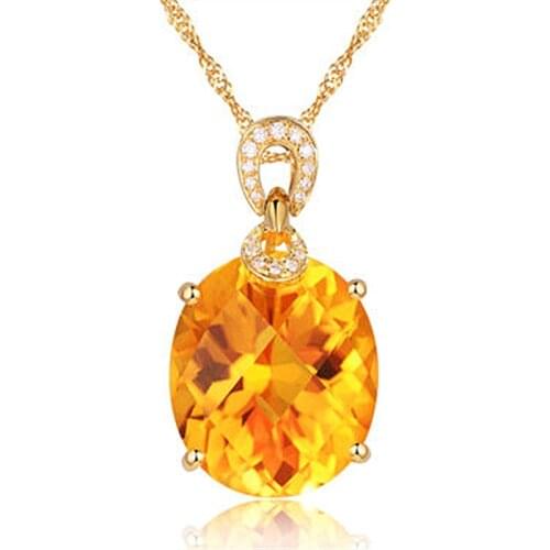 MOONROCY Crystal Chokers Pendant Necklace Gold Color Yellow Round for Women Female Dropshipping Jewelry Wholesale Gift