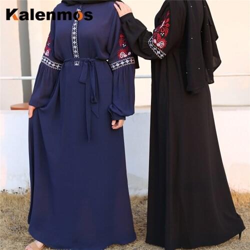 KALENMOS Abaya Muslim Dress Turkey Islamic Clothing Hijab Caftan Kaftan Moroccan Ramadan Eid Tesettur Elbise Vestidos Plus Size