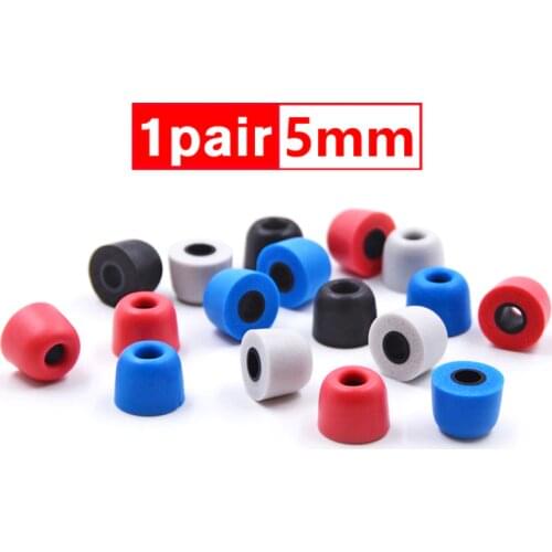 NiceHCK 1Pair(2pcs) 5mm T400 Noise Isolating Memory Foam Ear Tips Foam Eartips Earplug For In Ear Earphone IEM Earbud Headset