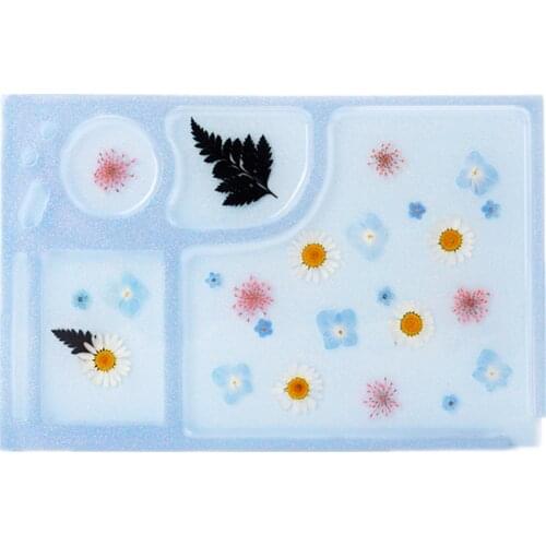 Makeup Tray Ashtray Resin Mold Diy Crystal Epoxy Jewelry Storage Box Silicone Mold For 2021 Handmade Crafts Making Tools