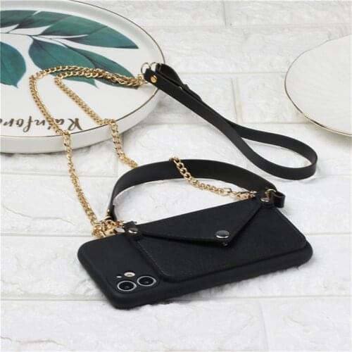 NEW Silicone Lanyard Wallets Phone Case For iPhone 12 11 Pro Max Mini SE 2020 X XR XS Max 7 8 Plus 12 Card Strap Holder Shell