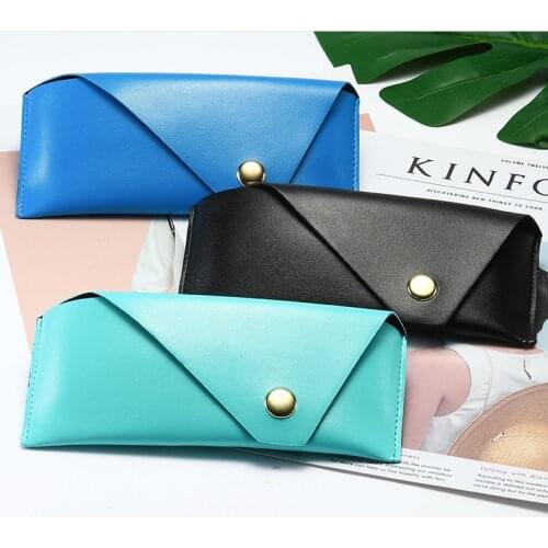 Fold Men Women Glasses Case Magnetic Pu Leather Glasses Box For Eyeglass Oversize Sunglasses Bag Myopia Storage Holder Supply