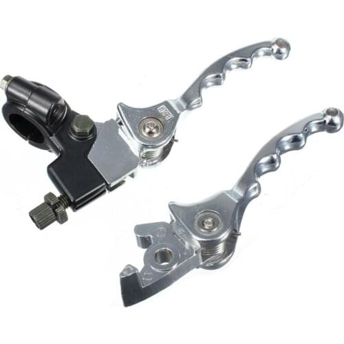 Pit Dirt Bike ATV Folding Clutch Brake Lever Set Chrome 200cc 140cc 125cc 110cc