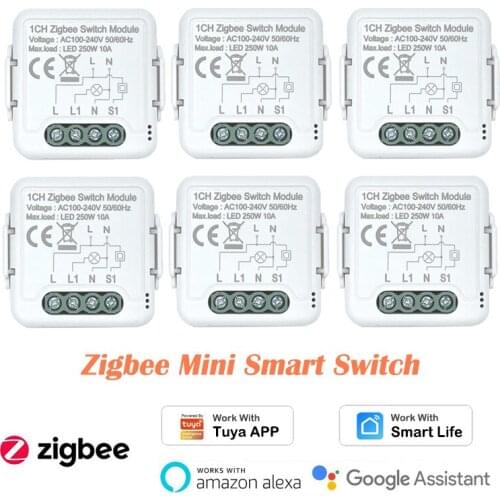 1-30pcs Tuya Zigbee 3.0 Smart DIY Switch Timer Automation Support Two way Control for Smart Life APP Work with Alexa Google Home