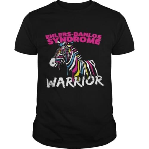 Ehlers-danlos Syndrome Warrior Unique Colourful Zebra Printed T-Shirt. Summer Cotton Short Sleeve O-Neck Mens T Shirt New S-3XL