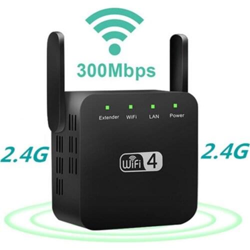WiFi 300Mbps Amplifier WiFi Router 2 External Antenna Wifi Range Amplifier Wireless speed of up to 300Mbps 2.4 Ghz