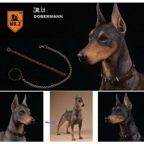 Wong Work Mr.Z 1/6th Doberman Pinscher Resin Simulation Action Figure Decoration Dog Model Figurine Collection