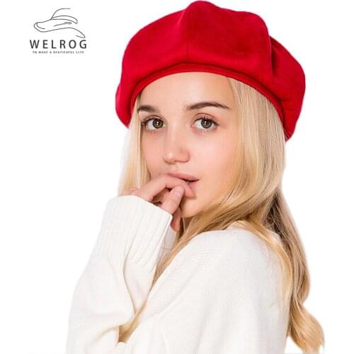 WELROG Women's Suede Hats