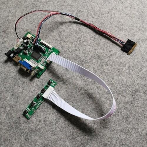 WLED 40-Pin LVDS For LT133EE09/LT133EE10/HSD101PHW1/HSD140PHW1 screen Kit VGA+AV laptop 1366*768 LCD controller drive board