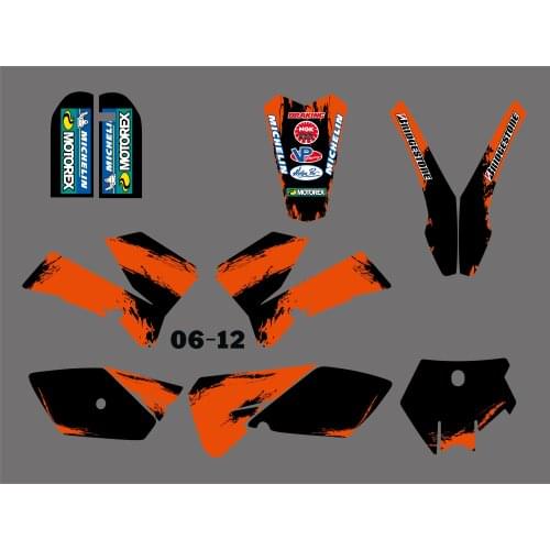 0391 Motorcycle New STEAM GRAPHICS & BACKGROUNDS DECAL STICKER Kits Fit for SX85 85SX SX 85 2006 2007 2008 2009 2010 2011 2012