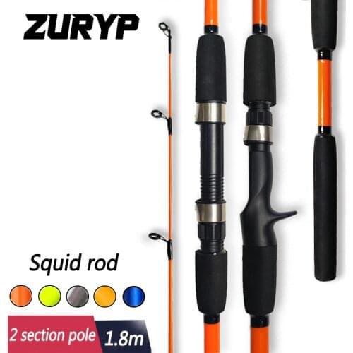 1.65m 1.8m squid rod carbon fiber octopus fishing rod jiging rod spinning casting pole ultralight boat rock stick fishing