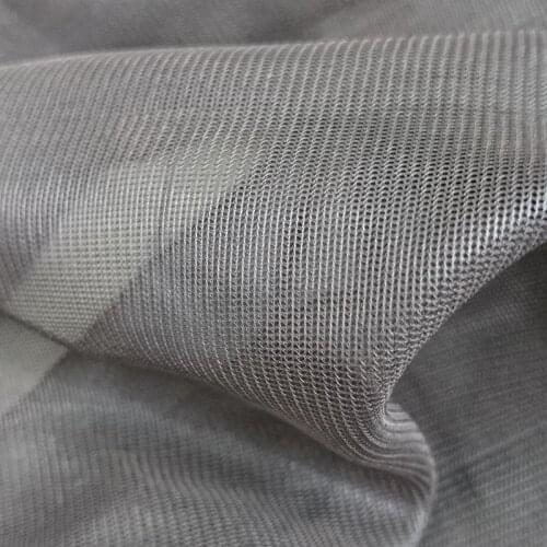 100% SHIELDING FABRIC SILVER COATED NYLON MESH silver 86