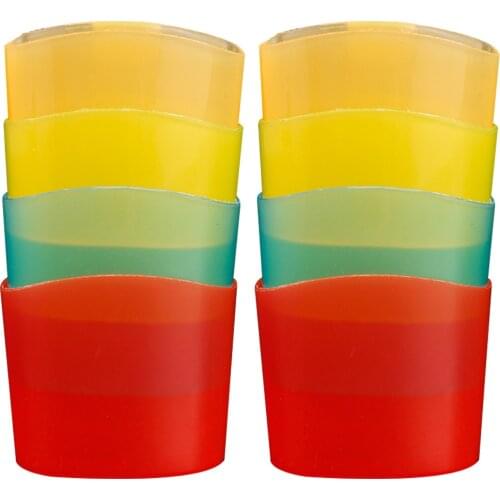 8pcs Multifunction Biscuit Rack Tea Bag Holder Clip Bottle Gadget Cookies Holder Serving Storage for Drinking Cup Assorted Color