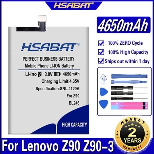 HSABAT 4650mAh BL246 Battery For Lenovo VIBE SHOT Vibe Max Z90 z90a40 / Z90-3 / Z90-7