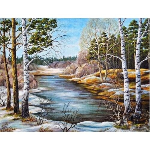 Full Diamond Embroidery 5D Square Diamond Mosaic Cross Stitch Picutre Of Rhinestones Spring Is Coming Home Decor Christmas Gift