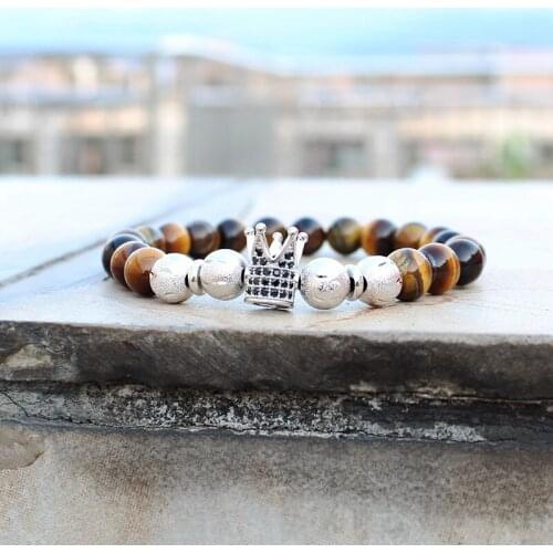 Crown bracelet bracelets for women pulseras men jewellery bracelet femme 2020 beaded braclets heren armband man hand bands