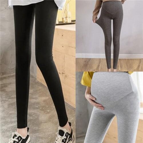 Maternity Pants Soft Slim High Waist Pregnant Women Leggings Pregnancy Spring Ankle Length Pants For Pregnant Clothes