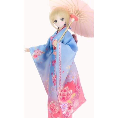 Estartek 1/3 1/4 Japan Anime COS FATE FGO Saber Kimono Suit Set for BJD SD DDL DDM Dolls Action Figure DIY