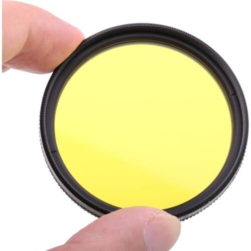 Camera Filter 49mm Full Yellow color lens Filter for Nikon D3100 D3200 D5100 SLR Camera lens
